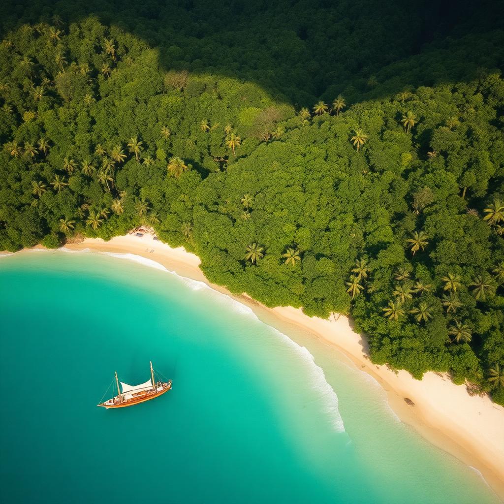 Baie et végétation tropicale sur la côte verte entre Rio de Janeiro et São Paulo