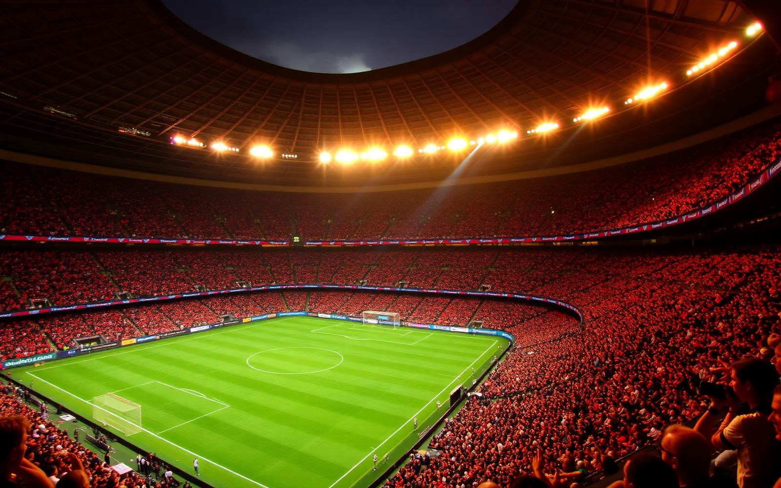 Tribunes du stade Maracanã pendant un match de football à Rio de Janeiro